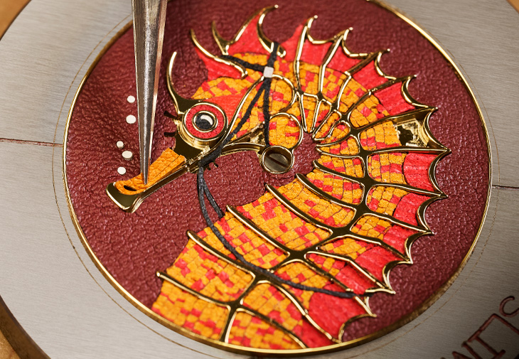 HERMÈS愛馬仕Slim D’Hermès Hippocampe工藝腕錶