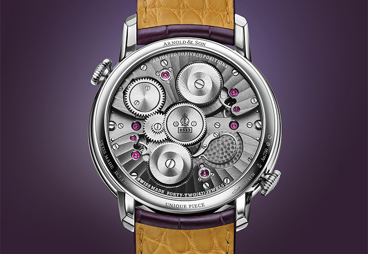 Arnold & Son亞諾錶Double Tourbillon White Gold雙陀飛輪白金腕錶