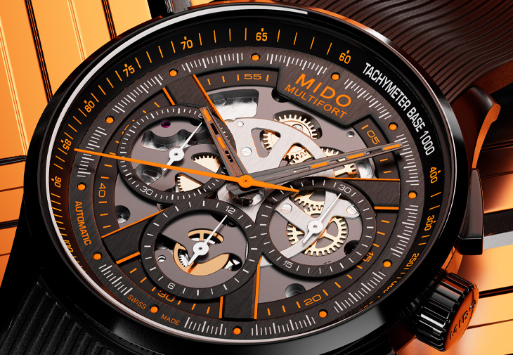 MIDO美度表Multifort鏤空計時腕錶