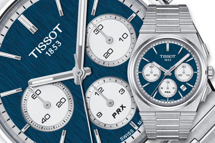 天梭TISSOT PRX Valjoux計時碼錶