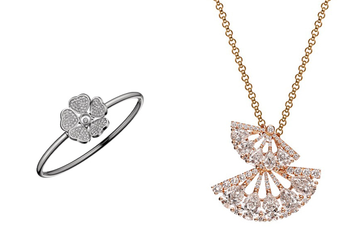 蕭邦表CHOPARD Happy Hearts 系列珠寶 Precious Lace 扇形鑽石項鍊