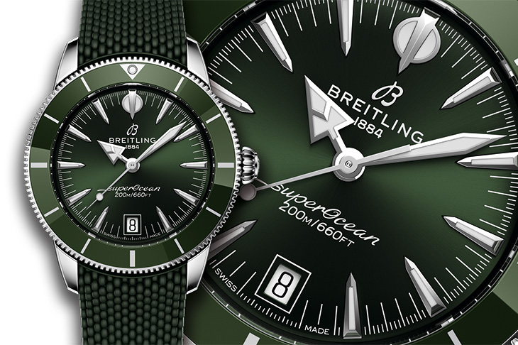 百年靈首款自製機芯三針潛水錶／BREITLING Superocean Heritage 40