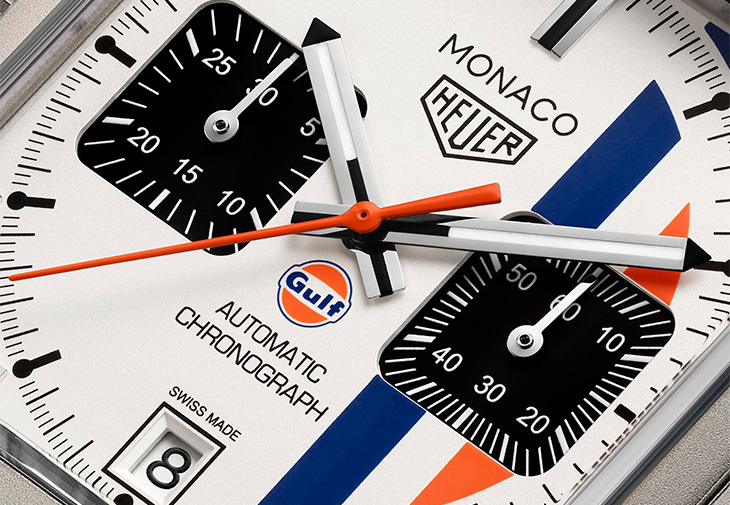 TAG Heuer泰格豪雅Monaco x GULF計時腕錶白色限量版