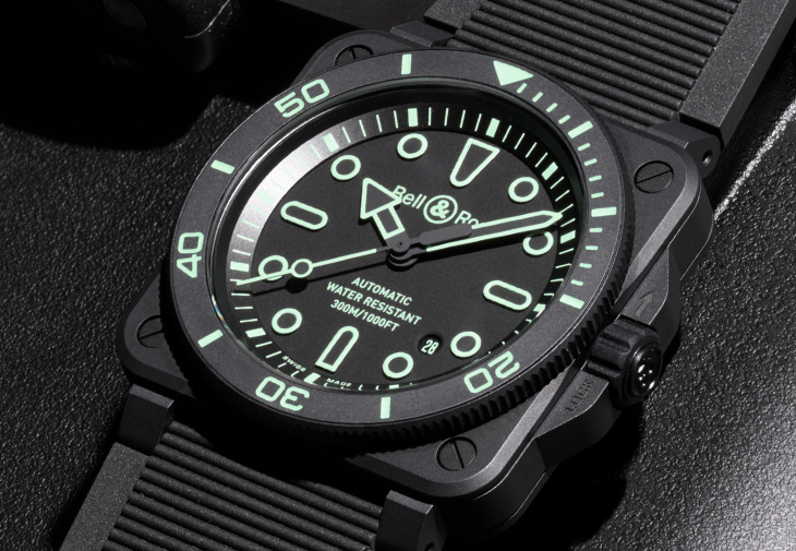 BELL & ROSS柏萊士BR-03 Diver Lum Outline