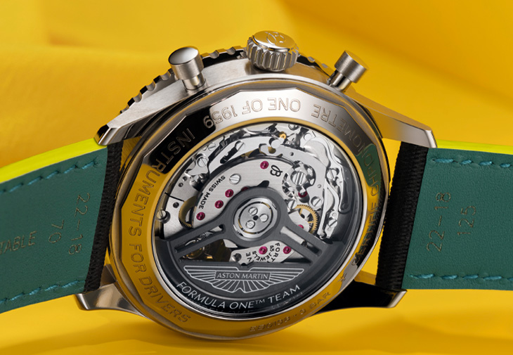BREITLING百年靈Navitimer B01 Chronograph 43 Aston Martin Aramco Formula One™ Team聯名腕錶