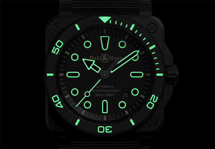 BELL & ROSS柏萊士BR-03 Diver Lum Outline