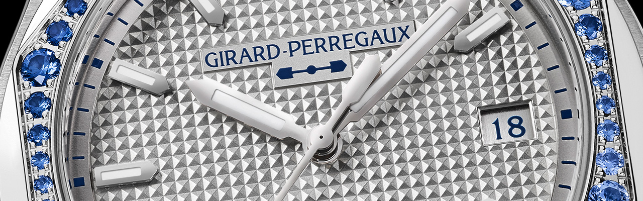 GIRARD-PERREGAUX GP芝柏表Laureato桂冠系列38毫米鑲鑽腕錶