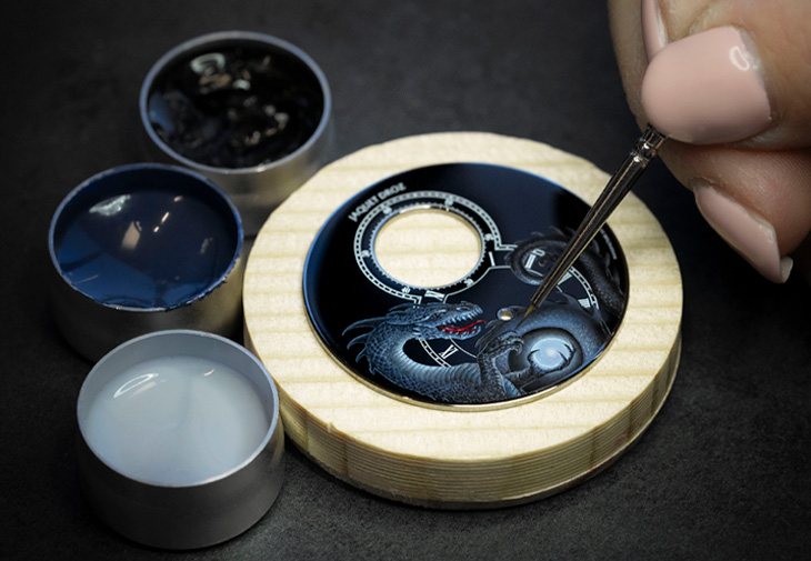雅克德羅JAQUET DROZ Dragon John Howe白金陀飛輪腕錶