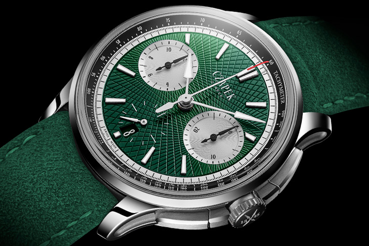 勝利綠書寫征服色彩／CZAPEK & CIE Faubourg de Cracovie Victory Green 計時碼錶