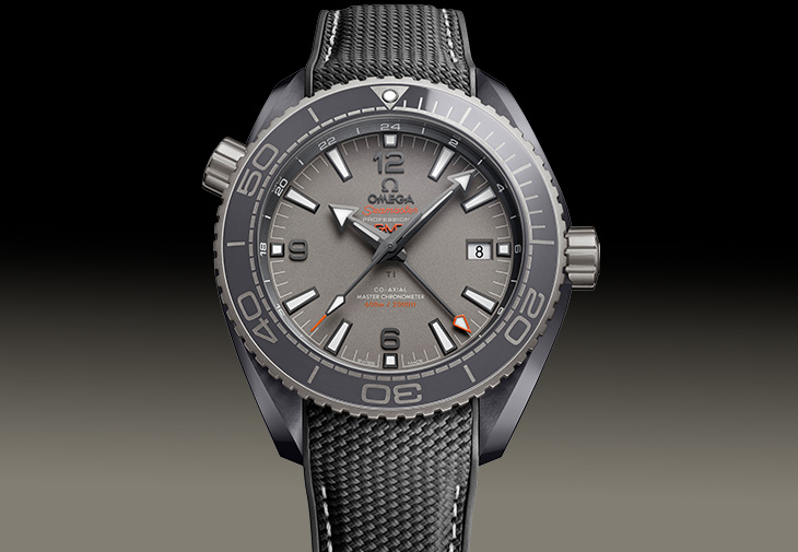 歐米茄OMEGA海馬Planet Ocean 600米Dark Grey GMT腕錶