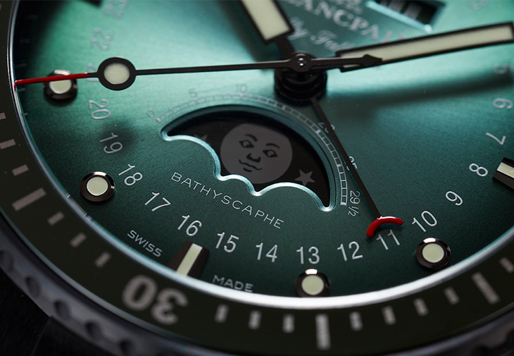 寶珀BLANCPAIN五十噚深潛器全日曆月相腕錶