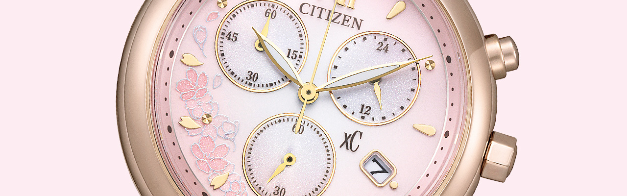 星辰錶CITIZEN櫻花粉紅金
