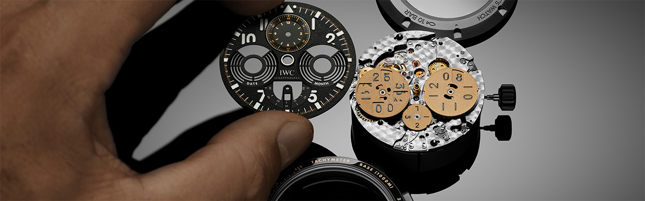 萬國錶IWC飛行員萬年曆數字日期-月份高性能計時腕錶