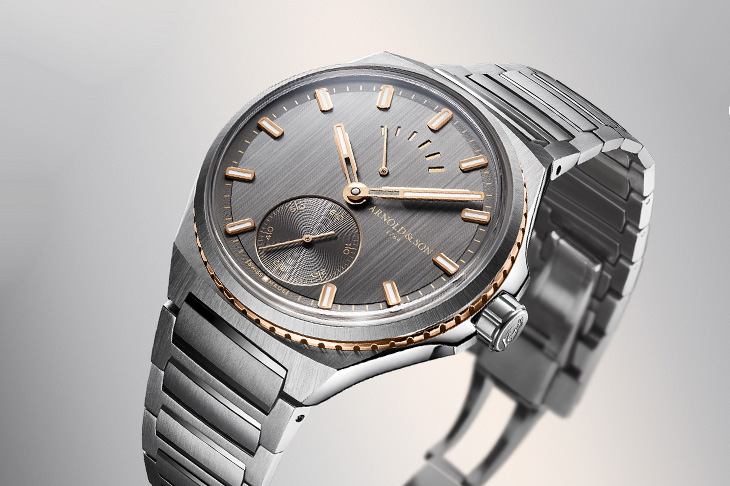 「蜥蜴角灰」錶盤再現大海光影 ARNOLD & SON Longitude 5°W鈦金屬限量腕錶