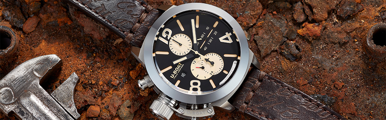 U-BOAT Classico 45 Chrono Tungsteno Cas1鎢鋼計時碼錶