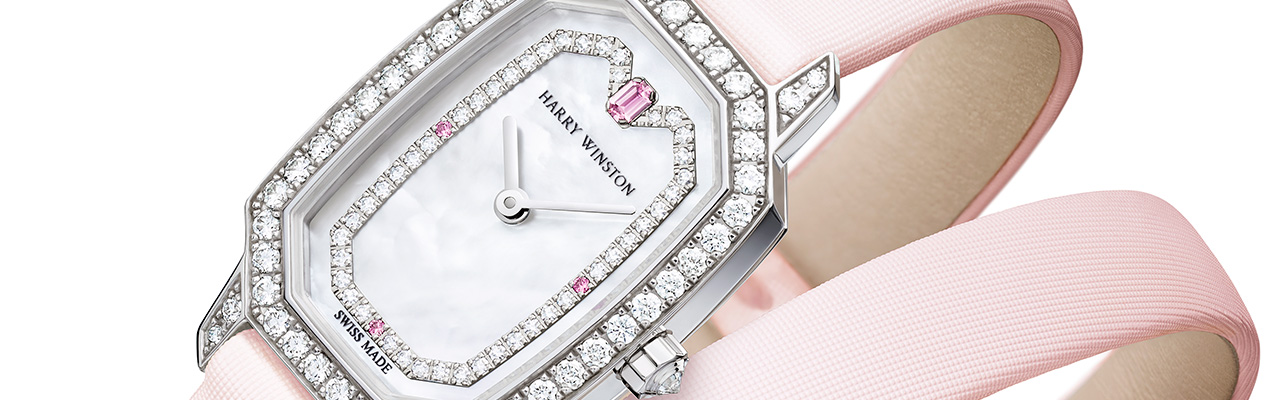 Harry Winston海瑞溫斯頓印記Emerald系列18毫米腕錶