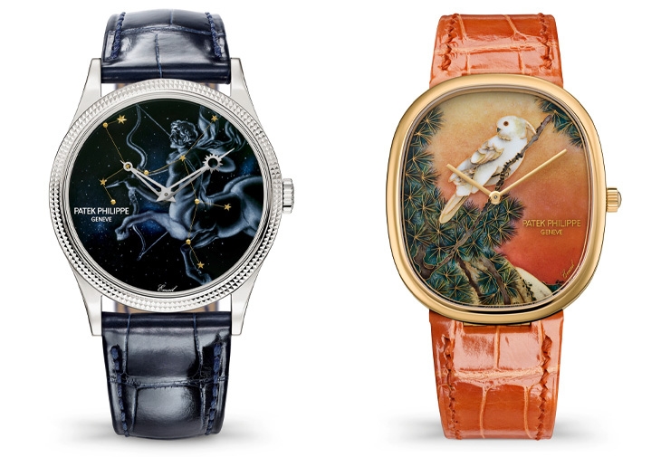 百達翡麗PATEK PHILIPPE珍稀工藝展 人馬座腕錶 小葵花鳳頭鸚鵡腕錶