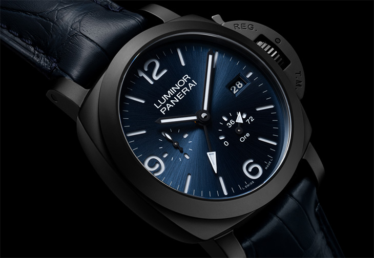 沛納海Luminor Marina系列錶款Luminor兩地時間陶瓷腕錶