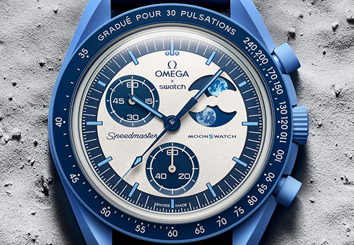 Swatch BIOCERAMIC MOONSWATCH MISSION TO THE SUPER BLUE MOONPHASE腕錶