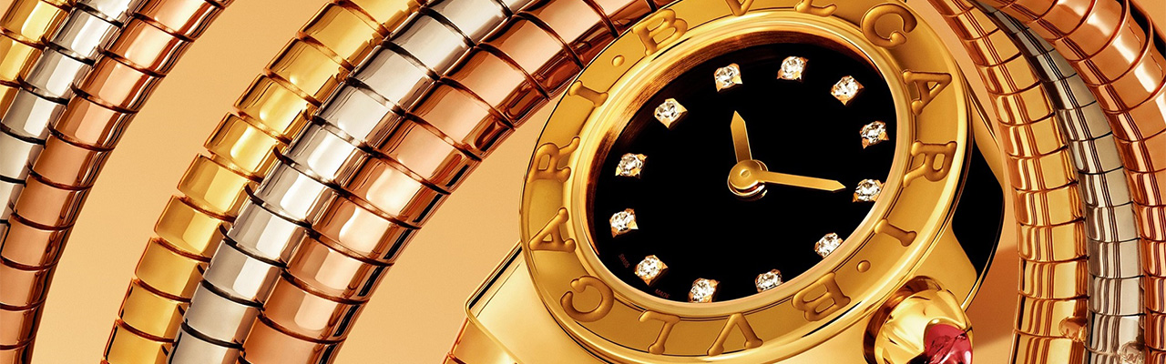 寶格麗BVLGARI Tubogas 三色金腕錶