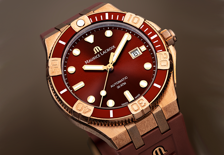 艾美錶MAURICE LACROIX AIKON Venturer Burgundy亞洲限量版腕錶