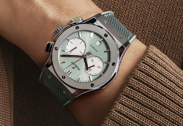 HUBLOT宇舶錶Classic Fusion經典融合系列鼠尾草綠腕錶