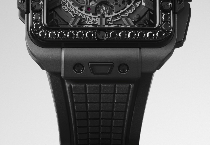 HUBLOT宇舶Square Bang Unico極致黑計時鑽腕錶