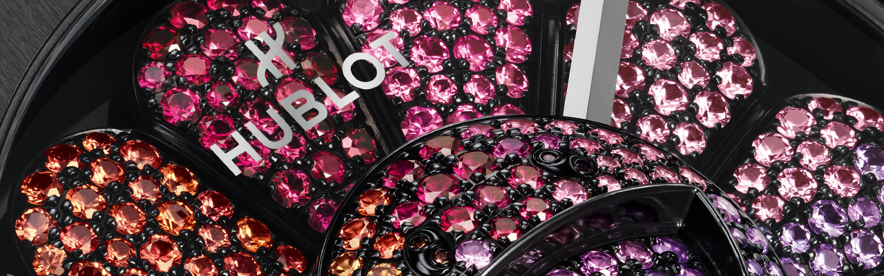 HUBLOT宇舶x村上隆黑陶瓷彩虹腕錶