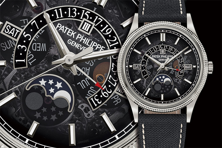 煙燻透亮 曖曖含光／百達翡麗 6159G-001逆跳日期萬年曆腕錶 -- 全透視萬年曆特集一