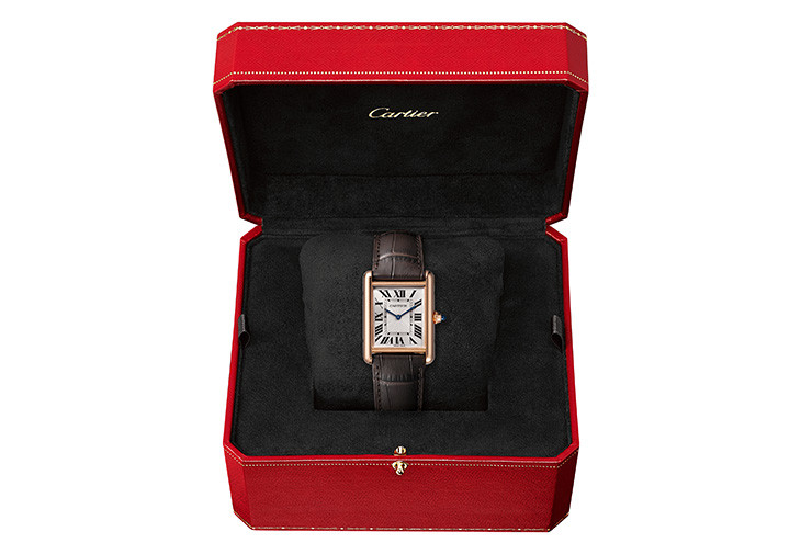 卡地亞CARTIER Tank Louis Cartier玫瑰金腕錶