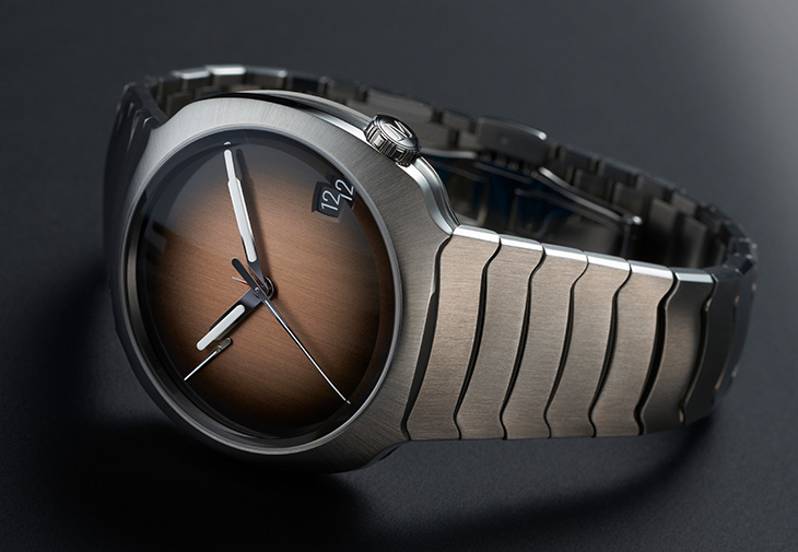 H. MOSER & CIE.亨利慕時疾速者萬年曆煙燻鮭魚概念腕錶