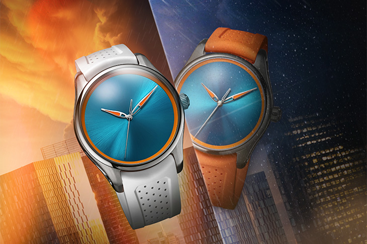 H. MOSER & CIE.亨利慕時開拓者系列Spiced Aqua腕錶