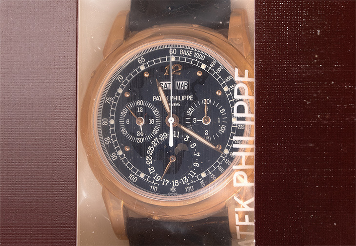 PATEK PHILIPPE百達翡麗玫瑰金萬年曆計時腕錶