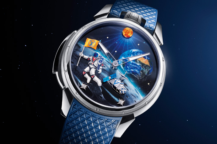 LOUIS VUITTON路易威登Tambour Taiko Galactique三問報時腕錶