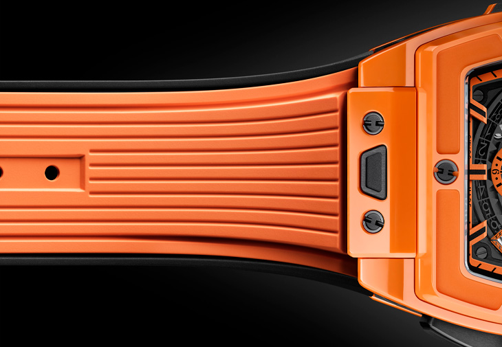 HUBLOT宇舶錶Spirit Of Big Bang 亮彩橘陶瓷計時碼錶