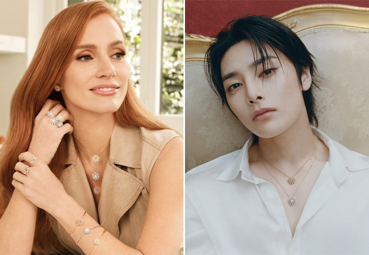 DAMIANI 戴美安妮全球大使 奧斯卡影后潔西卡．雀絲坦 韓國超人氣男子團體STRAY KIDS成員I.N