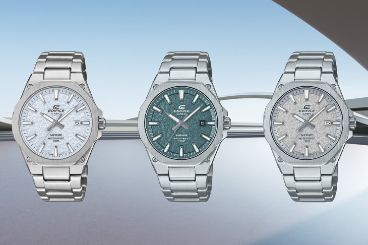 卡西歐EFR-s108de系列延續八角形冰霜錶盤 推出三款新色腕錶