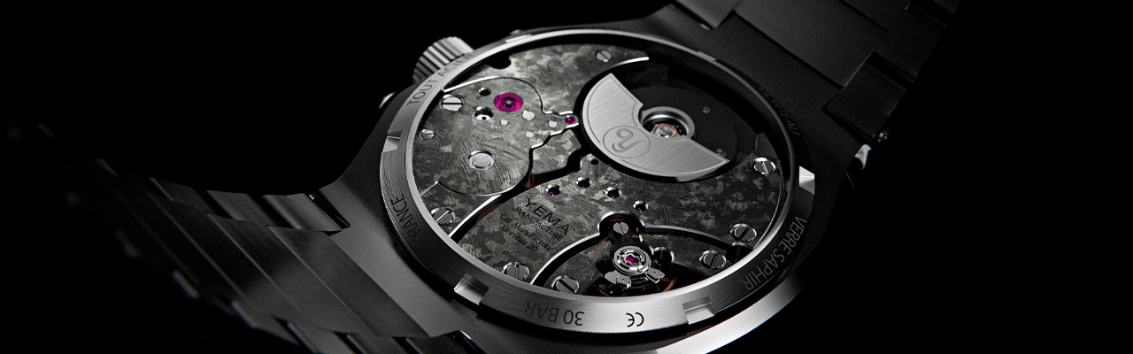 YEMA野馬Wristmaster Traveller CMM.20系列黑色手工刷紋限量版腕錶