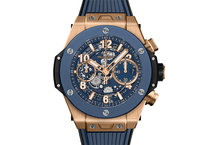 HUBLOT宇舶Big Bang Unico皇金藍陶瓷腕錶