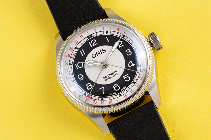 雙色「Bullseye」面盤回歸／ORIS Big Crown指針式日曆腕錶