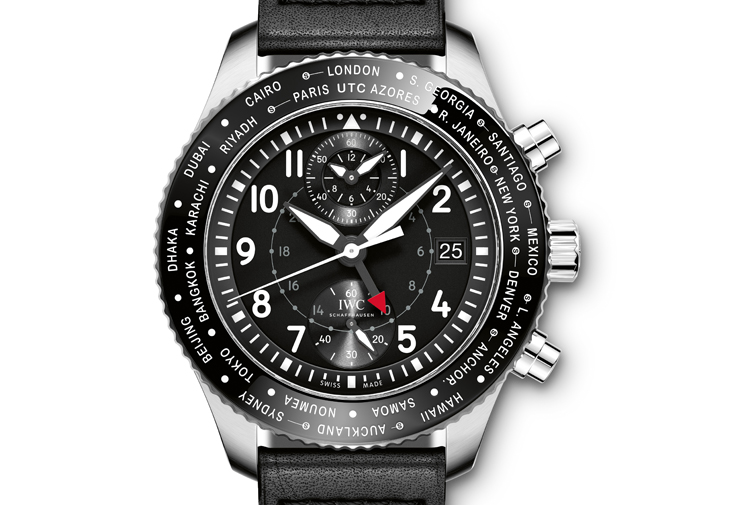 IWC萬國錶飛行員世界時區計時腕錶