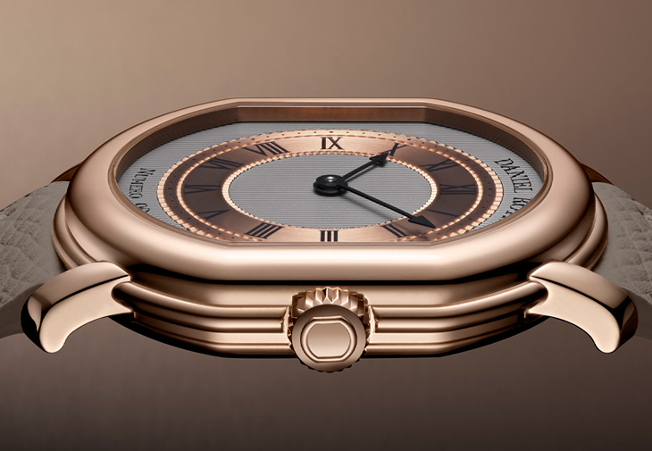 DANIEL ROTH Extra Plat Rose Gold腕錶