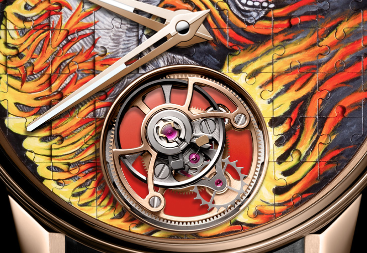LOUIS MOINET Tourbillon Puzzle Fire Horse陀飛輪腕錶