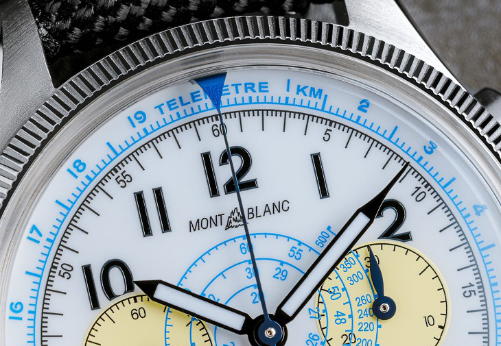 萬寶龍MONTBLANC 1858 Minerva單按把計時腕錶「Blue Arrow」P.05 for Collective