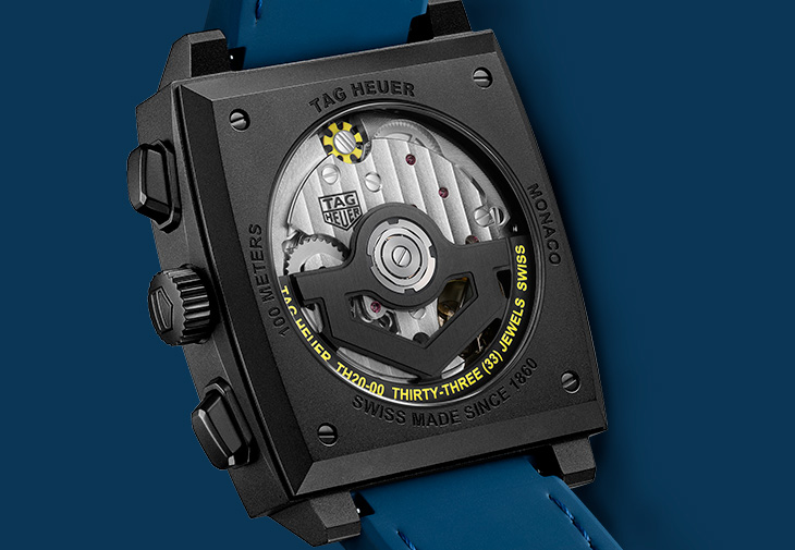 TAG HEUER泰格豪雅Monaco鏤空計時腕錶深藍款