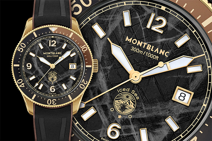 10萬～20萬預算手錶推薦之三 輕鬆入手青銅潛水錶 MONTBLANC Iced Sea系列日期顯示自動腕錶古銅款