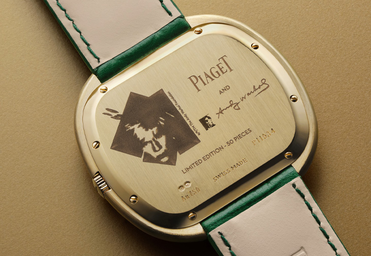 PIAGET伯爵錶Andy Warhol 18K黃金彩色寶石面盤自動上鍊腕錶