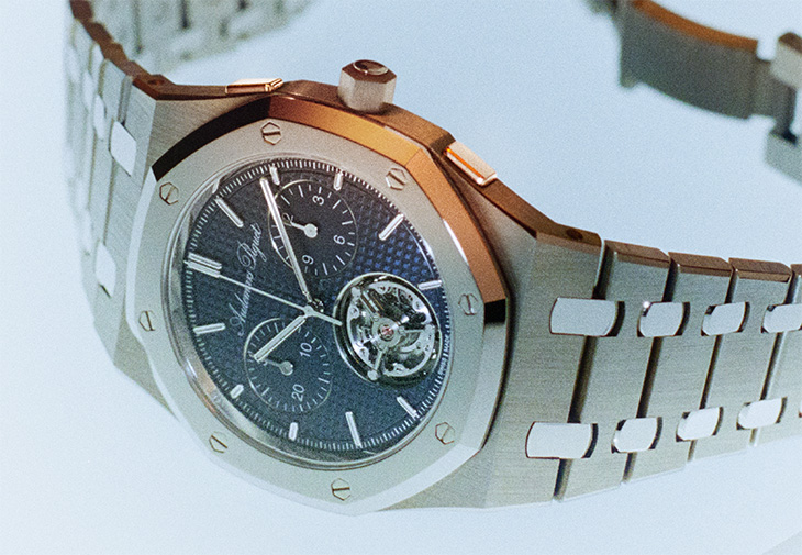 愛彼AUDEMARS PIGUET皇家橡樹「Jumbo」超薄自動上鍊飛行陀飛輪計時碼錶RD#5 「150週年紀念」款