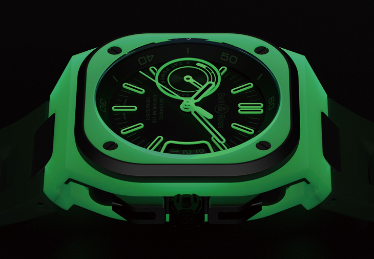 BELL & ROSS BR-X5 GREEN LUM