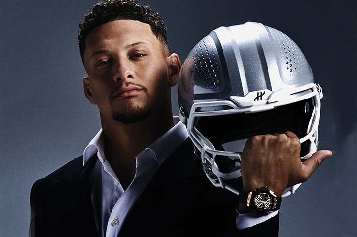 NFL超級球星 Patrick Mahomes 成為HUBLOT品牌大使